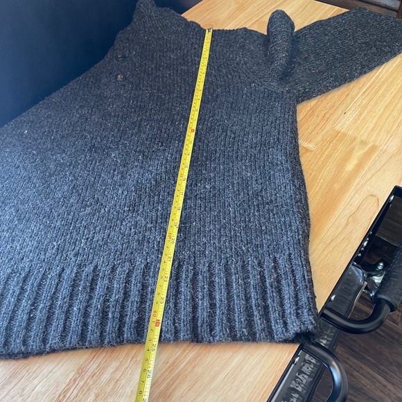 Polo Ralph Lauren Men's Dark Gray 4 Button Alpaca Wool Blend L Sweater Pullover - Picture 7 of 8